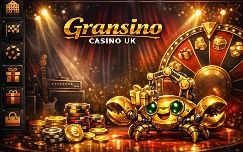 Gransino mobile casino browser interface
