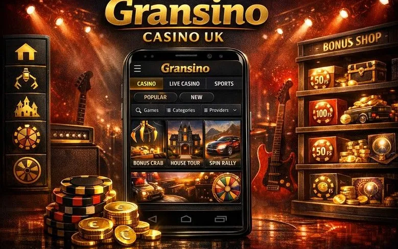 Gransino Casino mobile browser interface