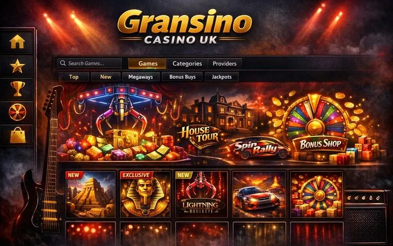 Gransino online casino games catalogue