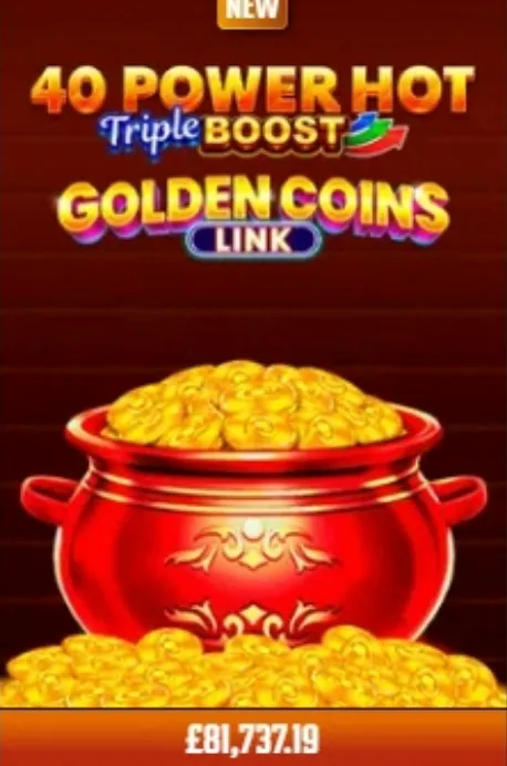 40 Power Hot jackpot slot with GBP ticker